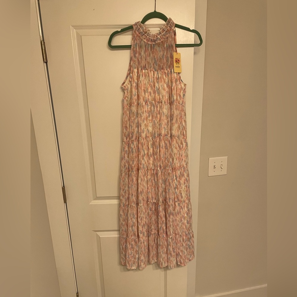 Midi Halter Tie Dress - S - NWT